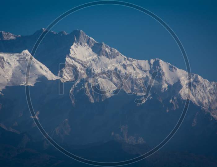 Mt. Kanchenjunga Close Up View