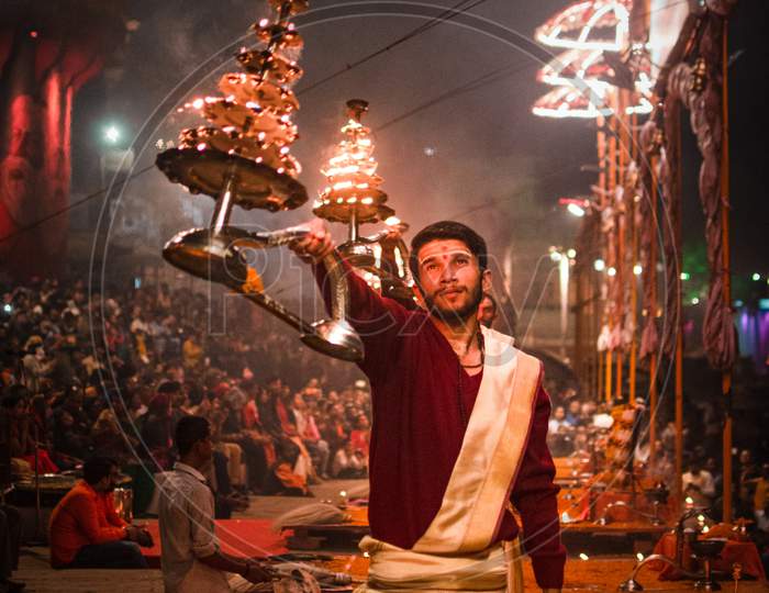 Ganga arti:Varanasi