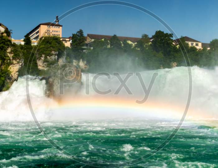 Rainbow At The Rhine Falls In Switzerland 28.5.2021