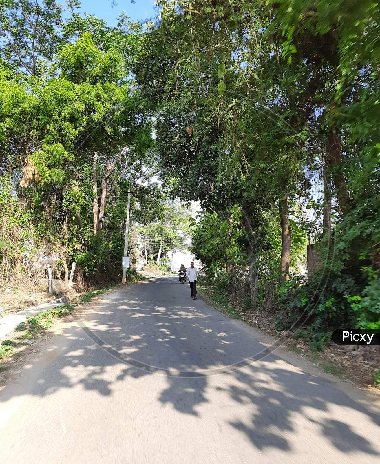 Image Of Closeup Of Beautiful Bangalore Rural Village Roads With ...