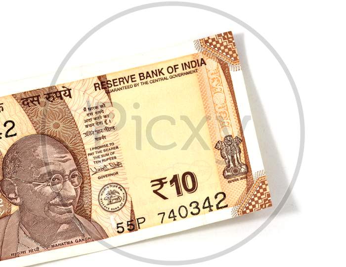 New Indian Currency Of 10 Rupee Note