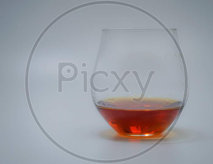 Of Brandy Placed In White Back Image