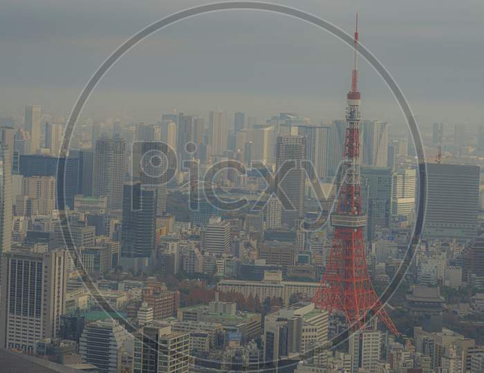 Tokyo Skyline Seen From The Roppongi Hills