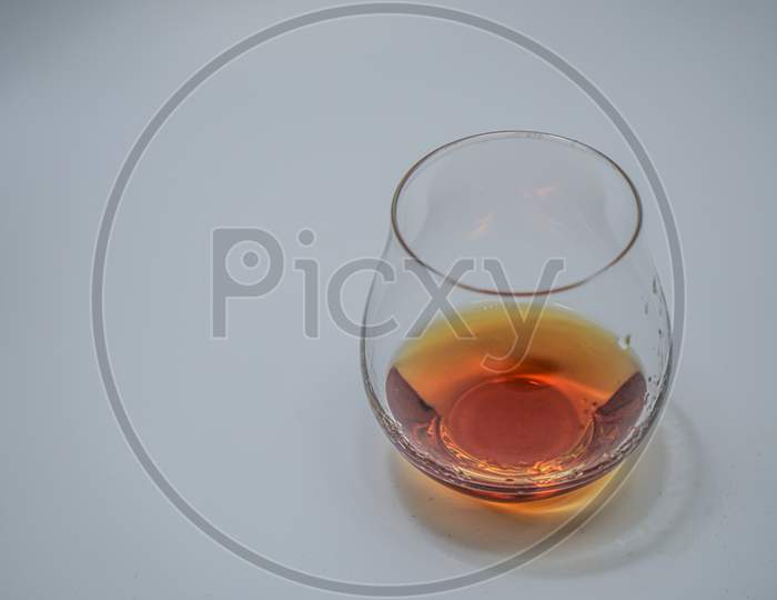 Of Brandy Placed In White Back Image
