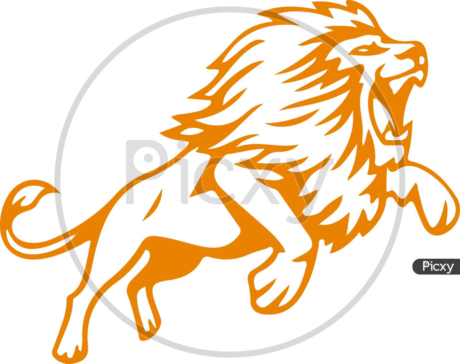 Roaring Lion Sketch