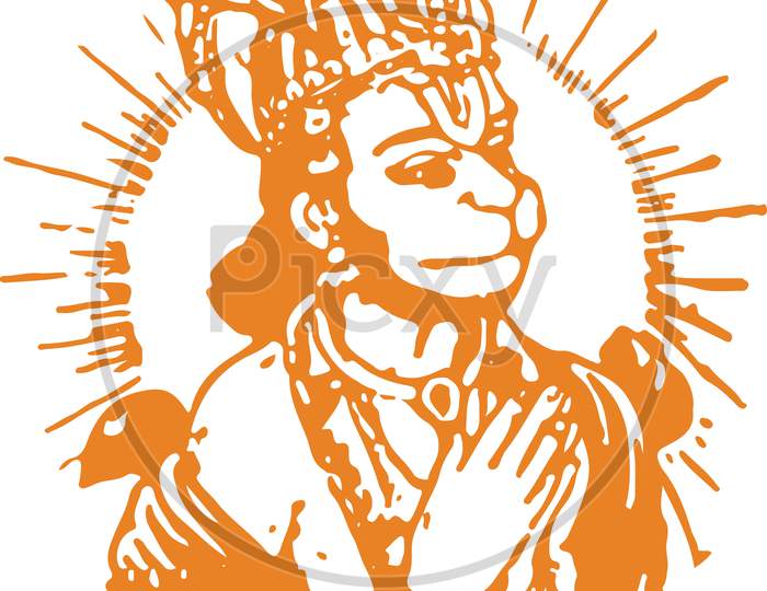 Sketch Lord Hanuman Image & Photo (Free Trial) | Bigstock