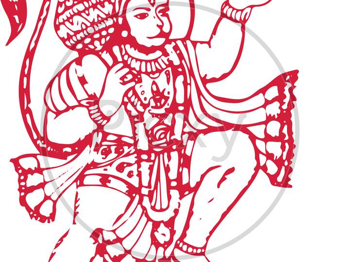 Hanuman Hindu Spiritual God Sculpture - World of Decor