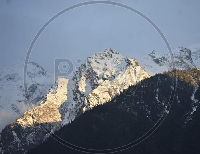 Golden Mountains In Kaza Himachal Pradesh