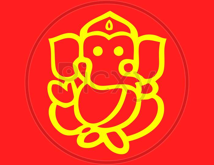 Lord Ganesha illustration.