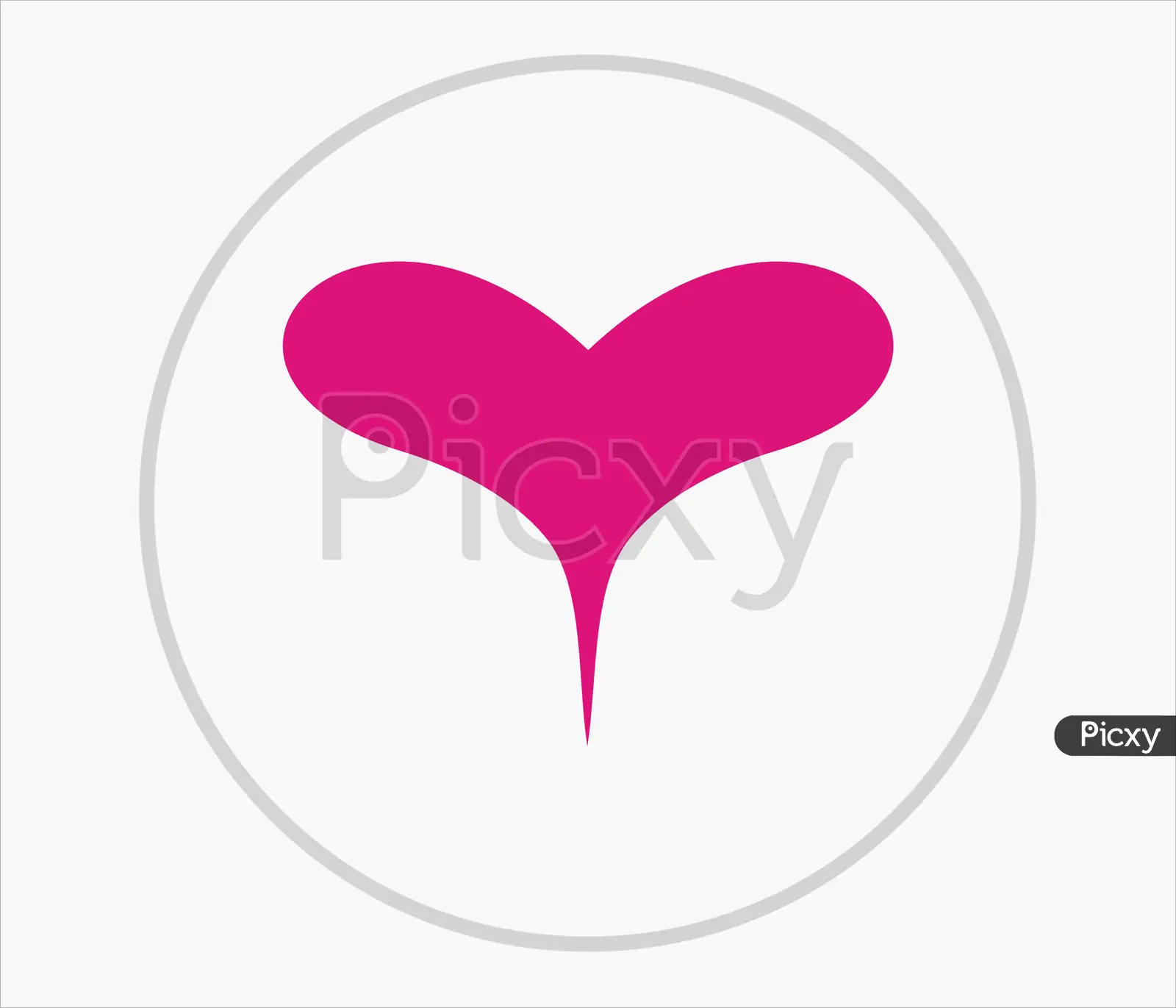 Image of Pink Heart Logo Image-ZR093545-Picxy