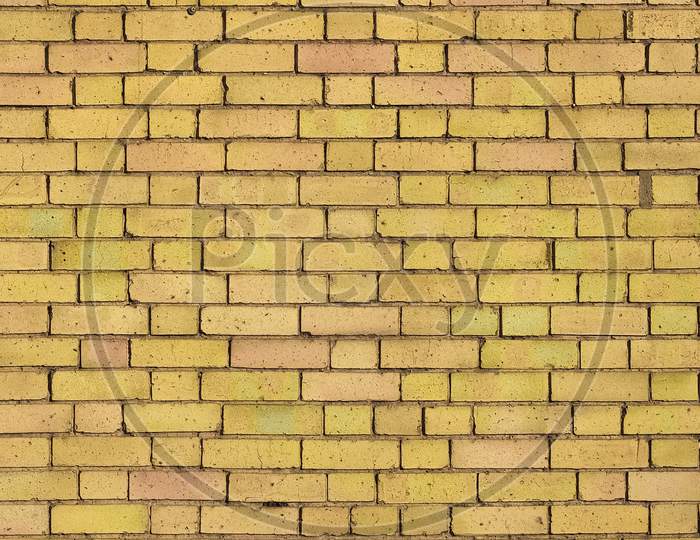 Wide 4K Yellow Brick Texture Background