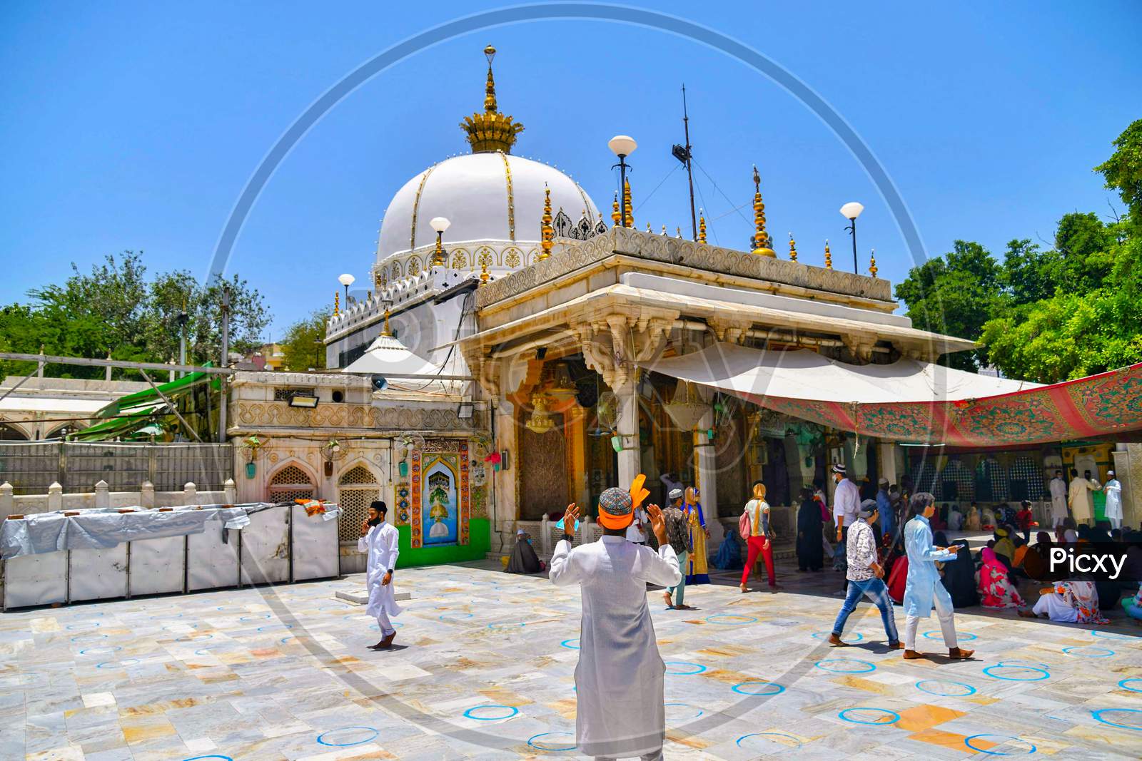 Image of Ajmer Sharif Dargah Reopen Todayas Per The 'Unlock-4' Guidelines  On 28 June 2021, Ajmer, Rajasthan, India-OH423119-Picxy