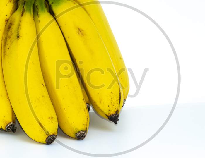 Bunch Of Bananas Isolated On White Background