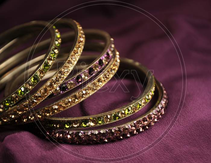Indian Diamond Bangles, Indian Traditional Jewelry