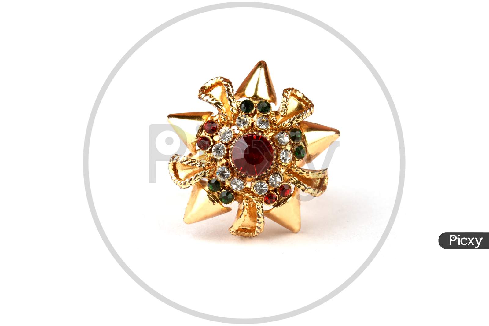 Afreen Golden traditional Ethnic Heavy Gold Plated Kundan Ring for girls  and women Alloy Gold Plated Ring Price in India - Buy Afreen Golden  traditional Ethnic Heavy Gold Plated Kundan Ring for