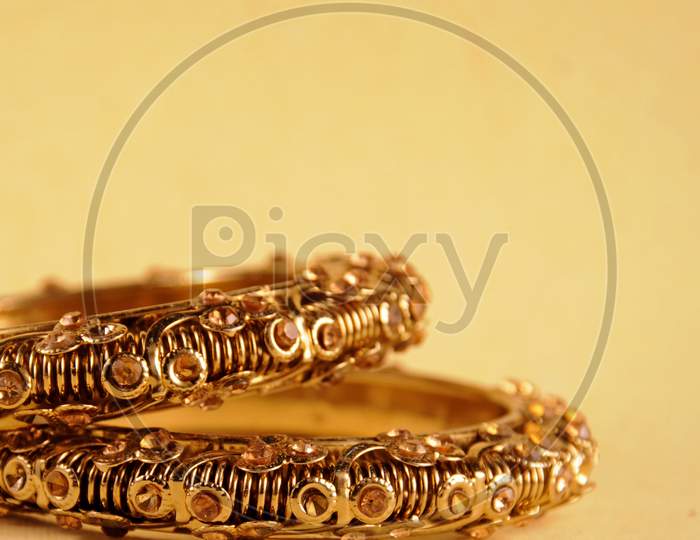 Antique Gold Bangles, Indian Traditional Jewelry