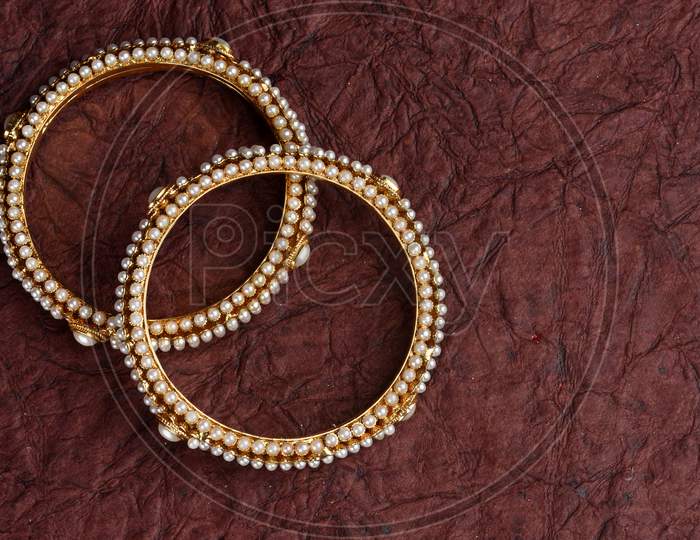 Pearl Bracelet Bangle, Indian  Pearl (Moti) Bangles,  Indian Traditional Jewellery