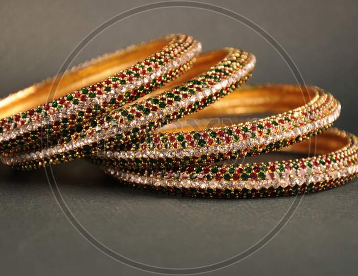 Indian Wedding  Red And Green Gold Bangles,Indian Traditional Jewelry
