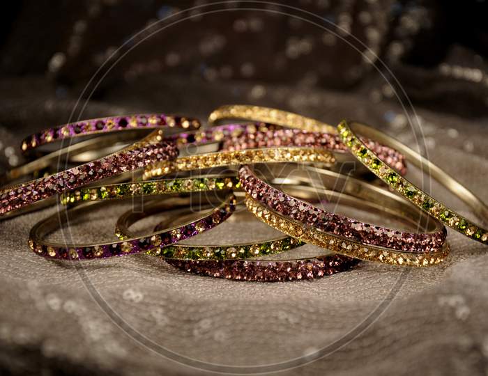 Indian Diamond Bangles, Indian Traditional Jewelry