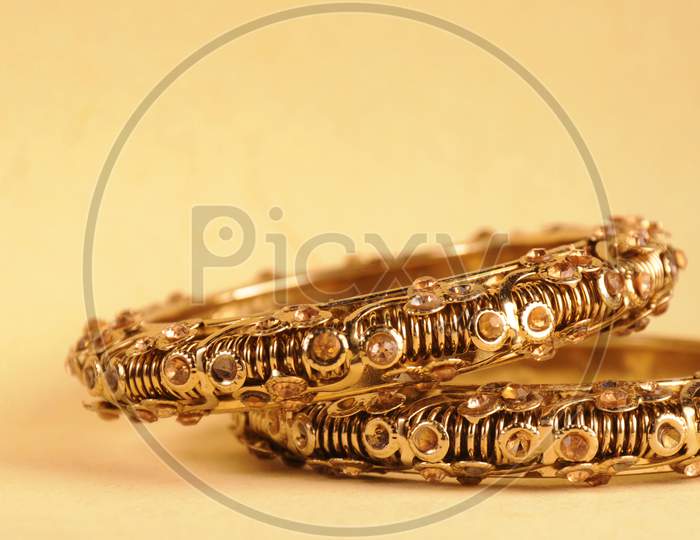 Antique Gold Bangles, Indian Traditional Jewelry