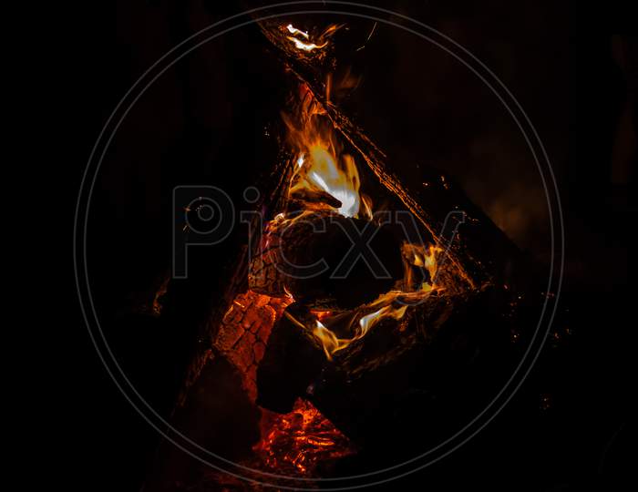 Camp Fire / Burning wood