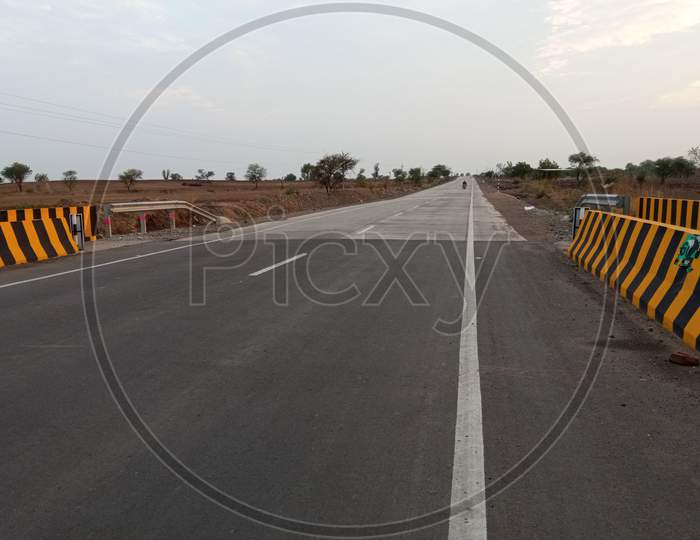Newly renovated national highway during Covid19 lockdown in India.