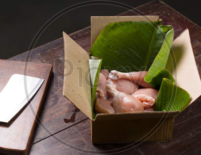 Raw Chicken Cuts Without  Skin