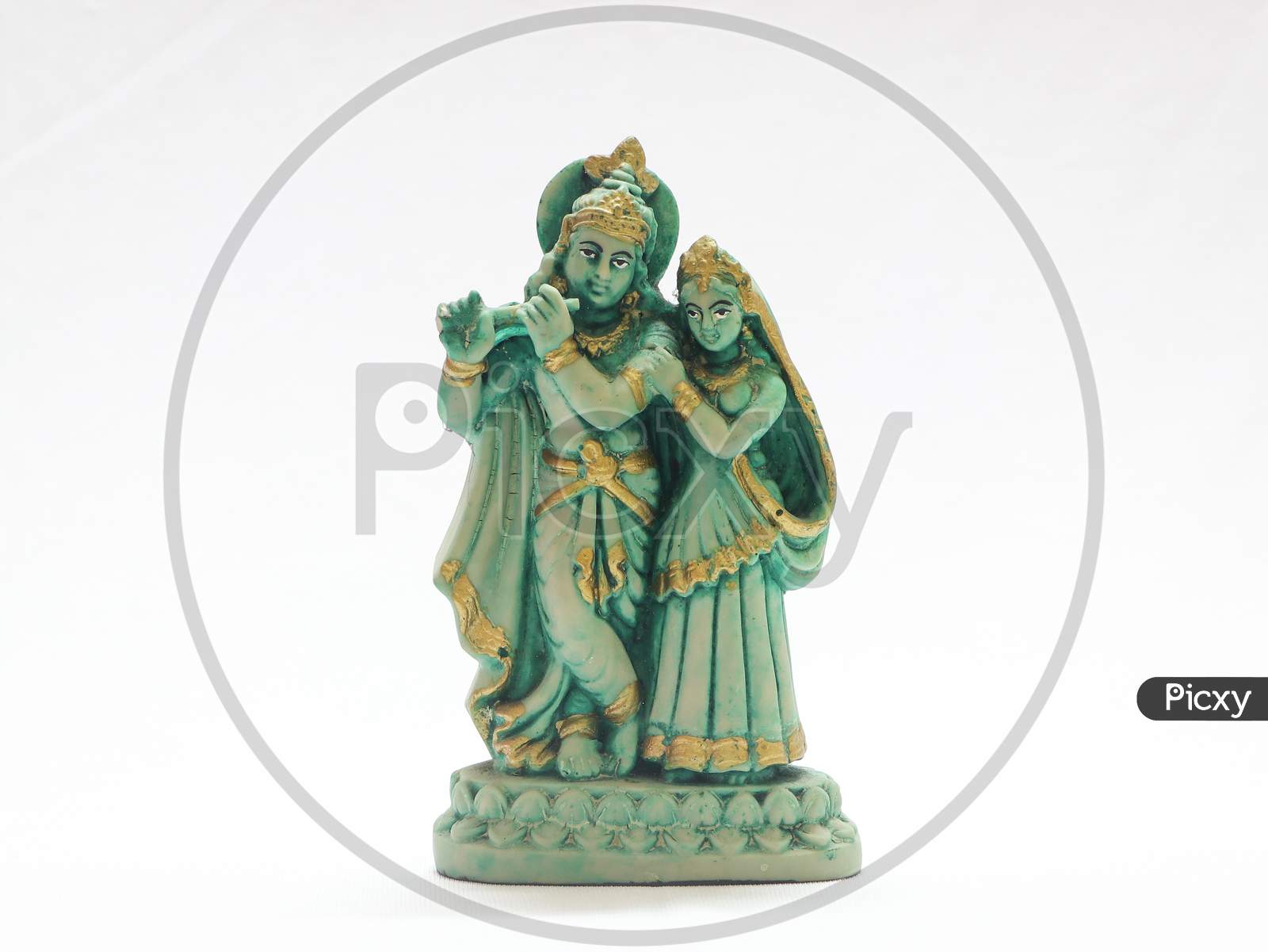 lord krishna and radha sculpture