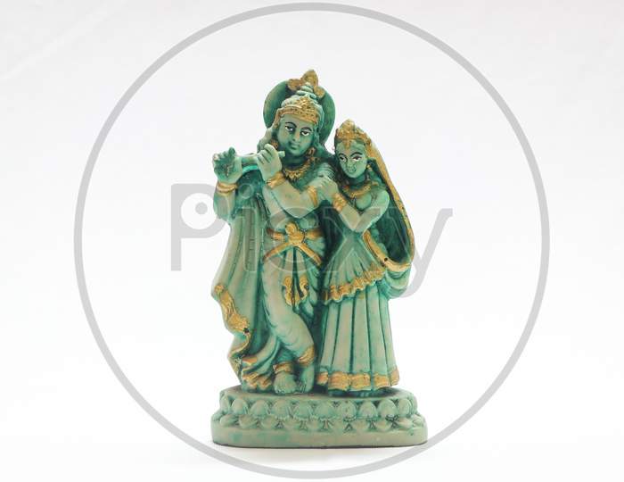 lord krishna and radha sculpture