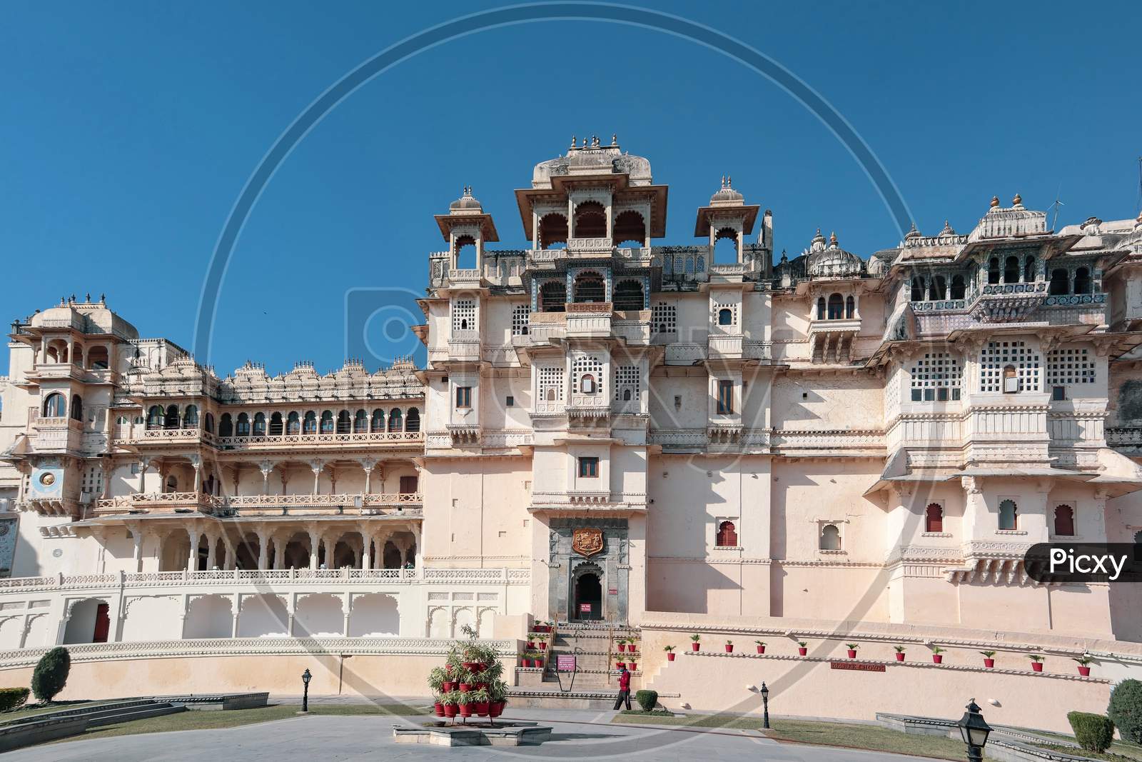 City Palace Udaipur, Rajasthan, India. Old Historic Palace.