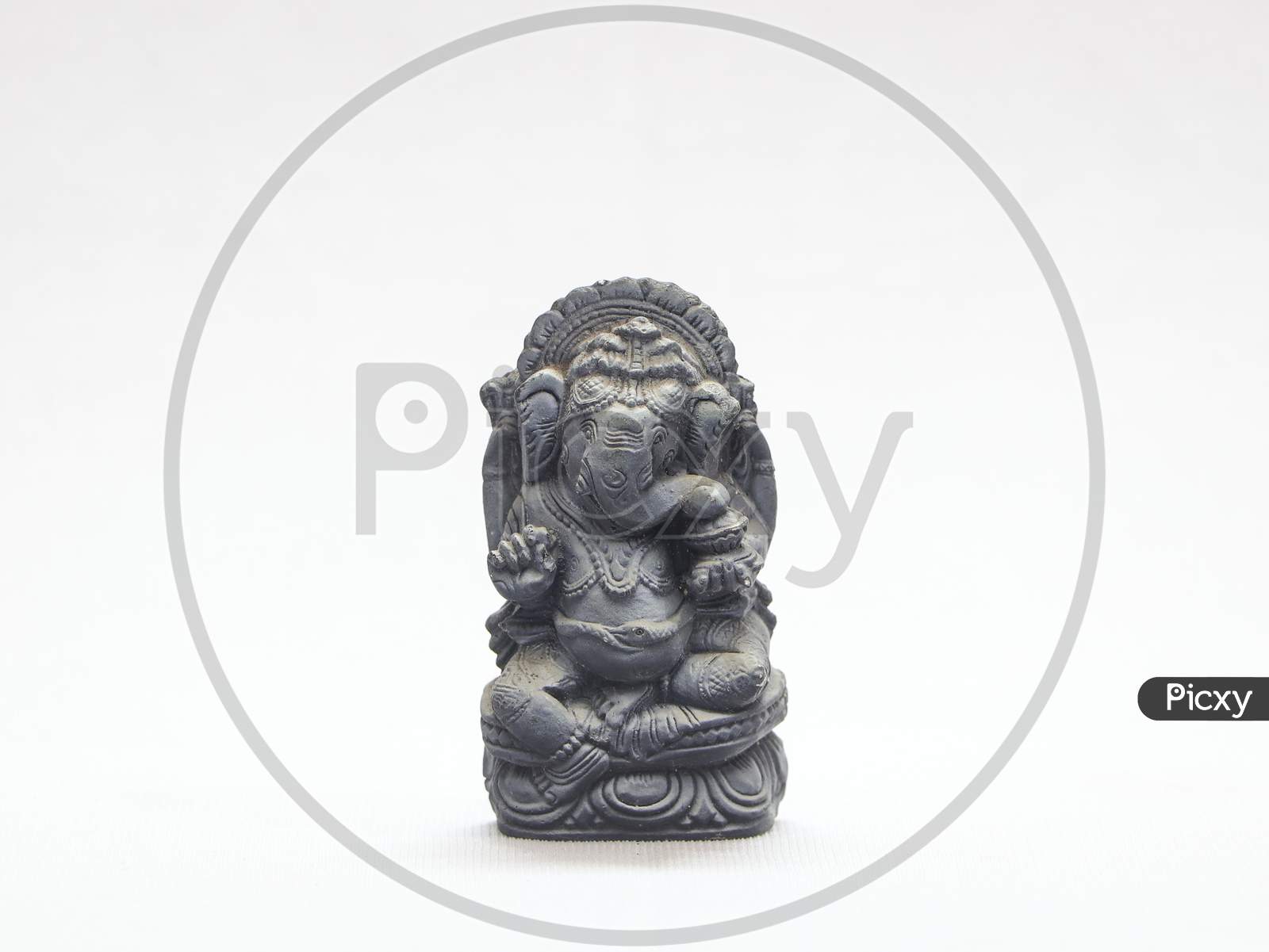 lord ganesha highly detailed stone sculpture