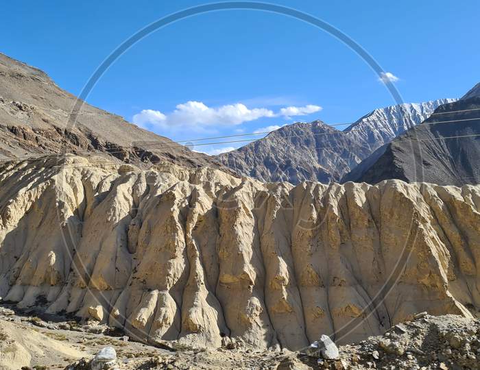 Landscapes in the Spiti valley of Himachal Pradesh