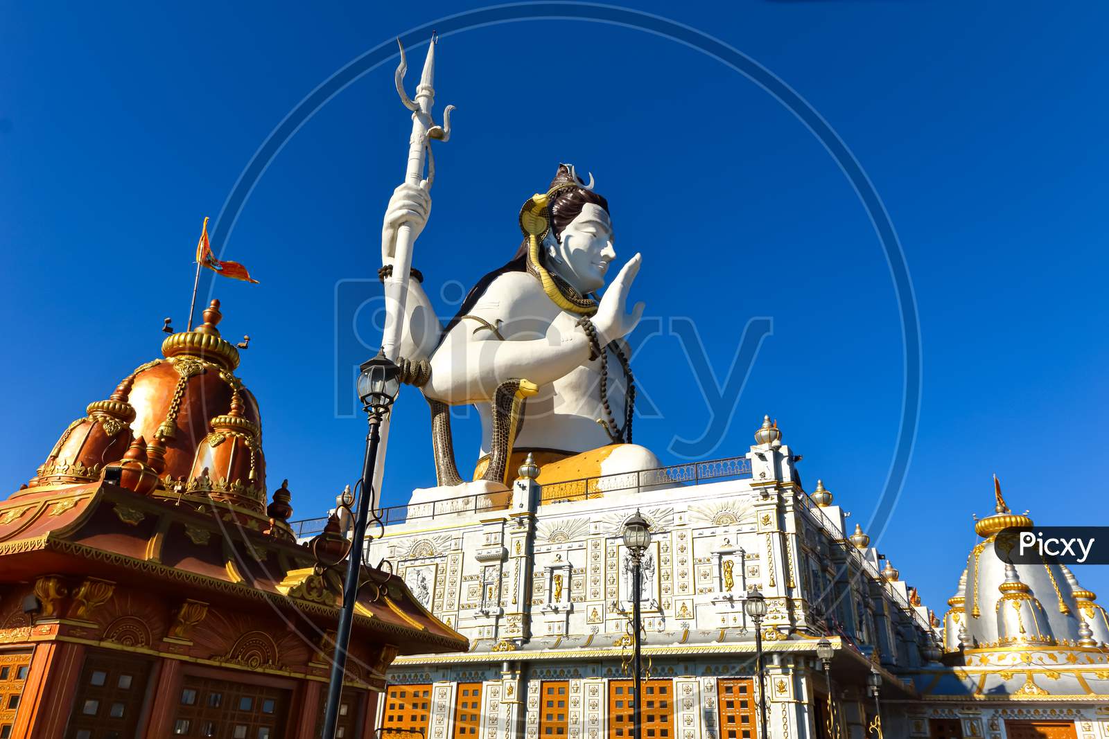 An image of lord Shiva statue at char Dham at Namchi in Sikkim
