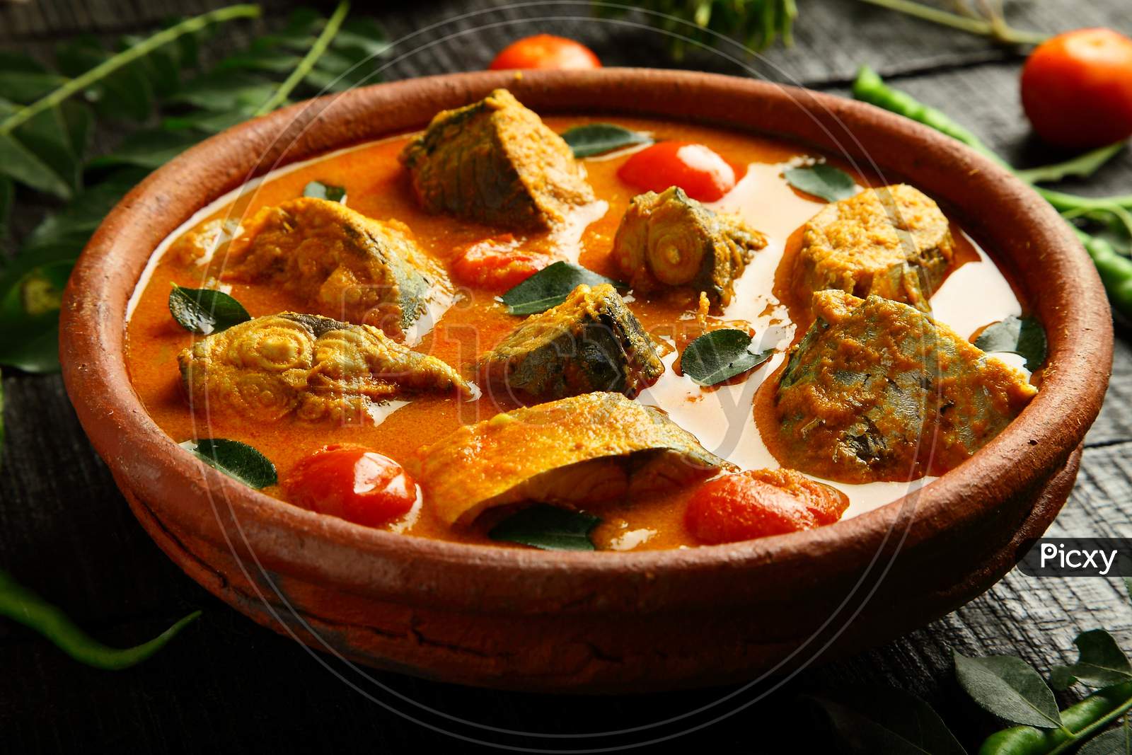 Indian fish curry. Kerala recipes.