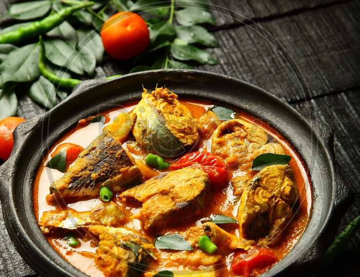 Homemade delicious fish curry.