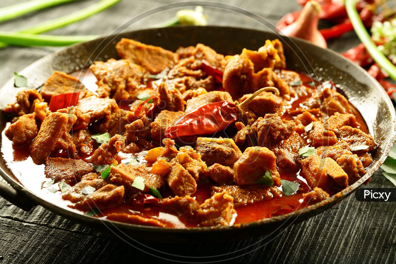 Mutton curry roast -Indian recipes.