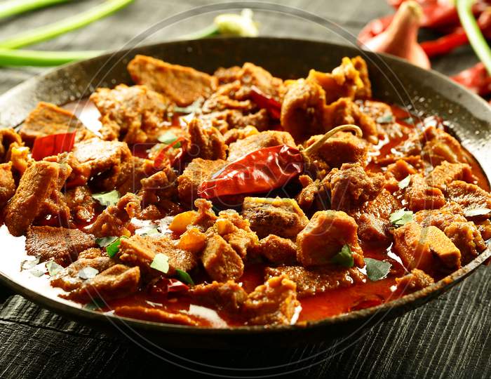 Mutton curry roast -Indian recipes.