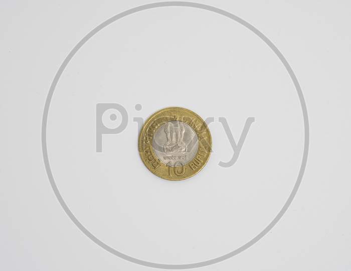 Ten Rupee Indian Coin