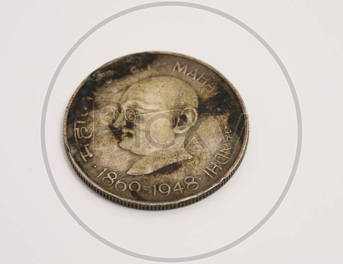 Indian Old Ten Rupee Coin