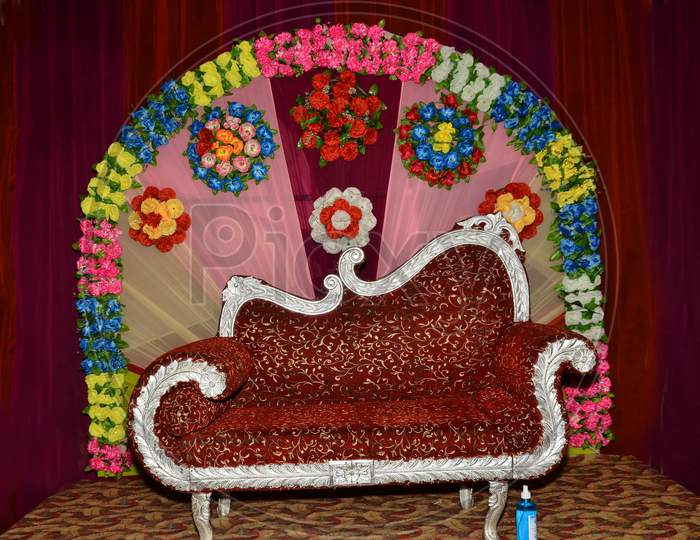 Decorate Marring Stage Himachal Pradesh India