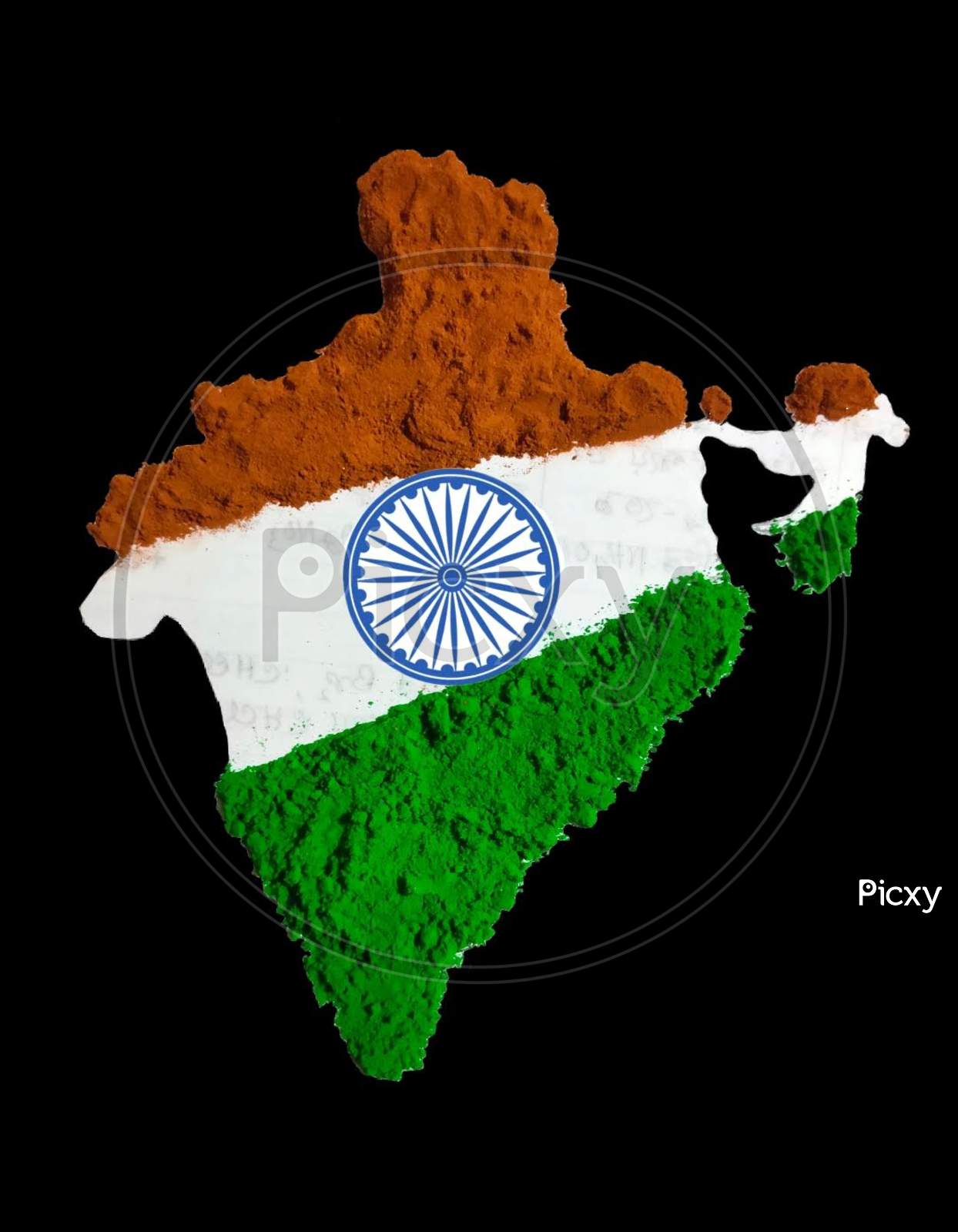 Map of India and national flag in a circle. India map contour with flag.  Vector Illustration Stock Vector Image & Art - Alamy