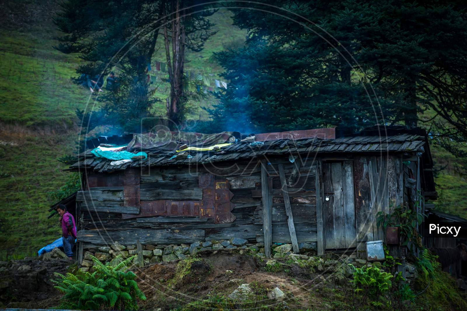 Mountain Hut, Sikkim, India