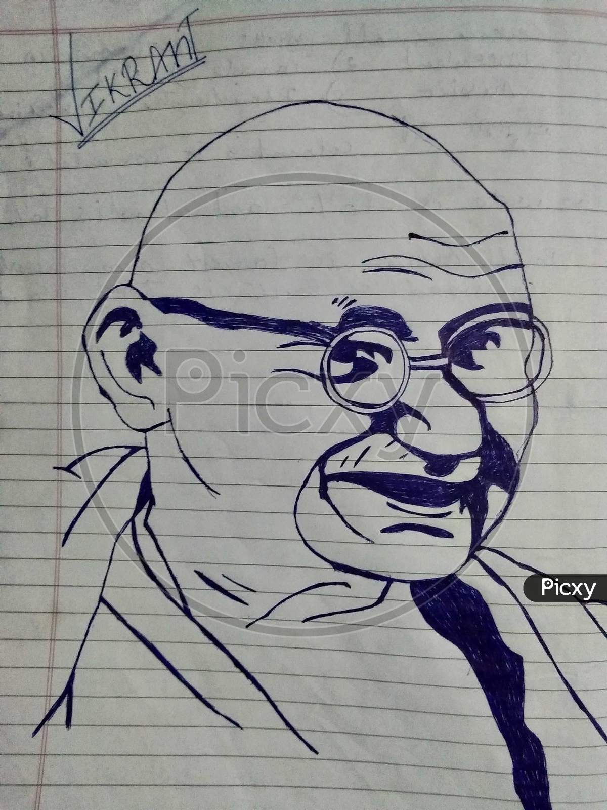 Image of Gandhi Jayanti - Vector Character Illustration Of Gandhiji .-SX077631-Picxy
