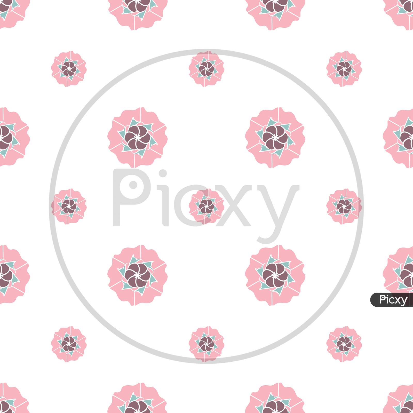 image-of-hand-drawn-multicolor-repeat-pattern-on-transparent-background