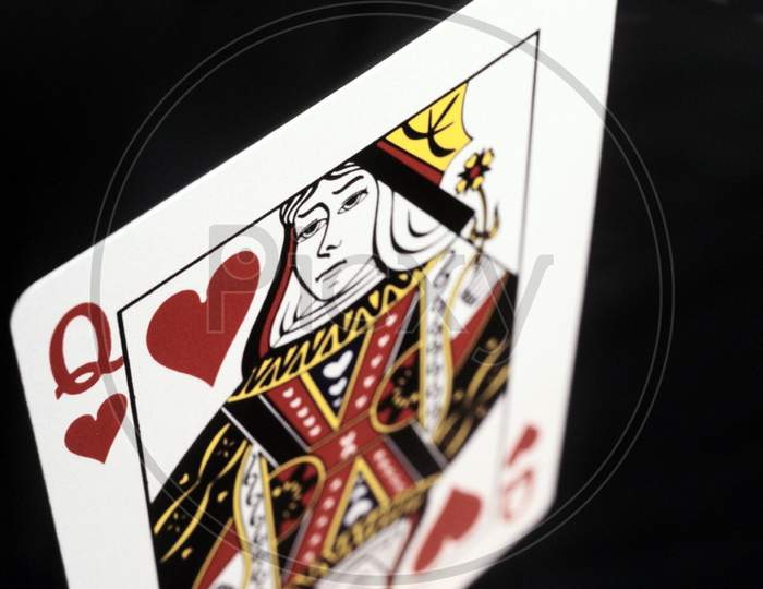 Side View Of Queen Card