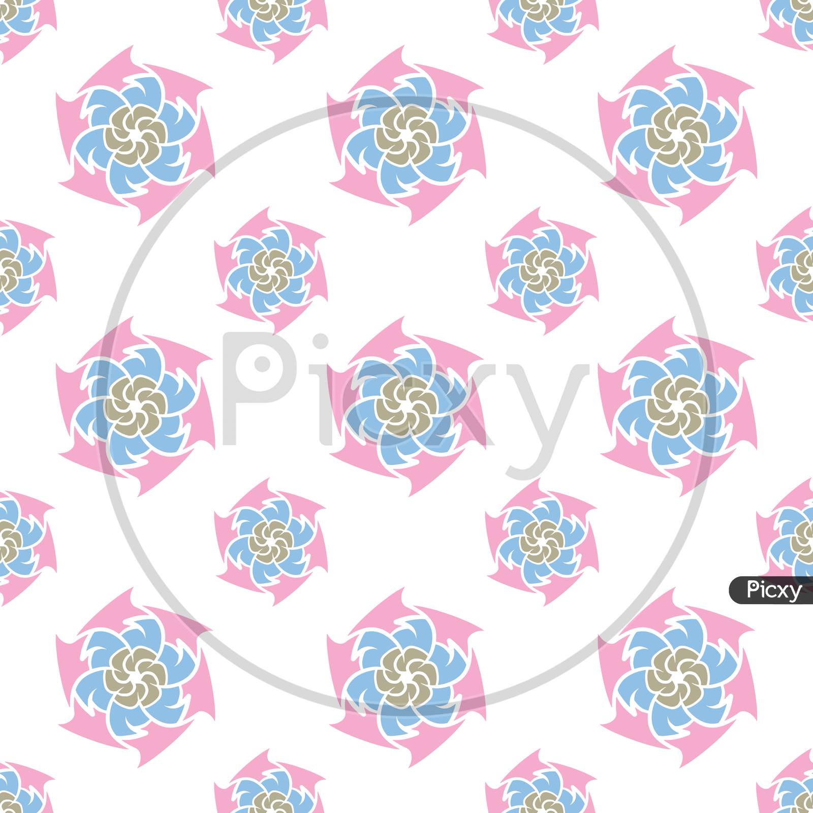 image-of-hand-drawn-multicolor-repeat-pattern-on-transparent-background