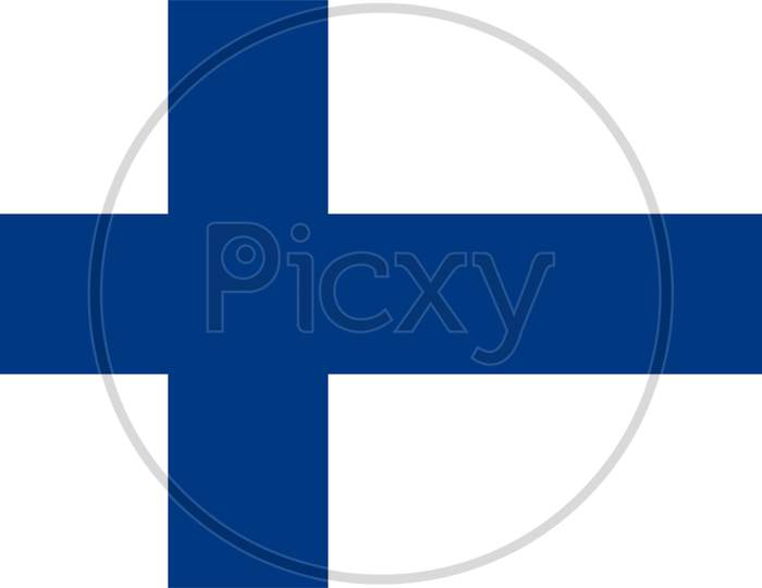 Finnish Flag Of Finland