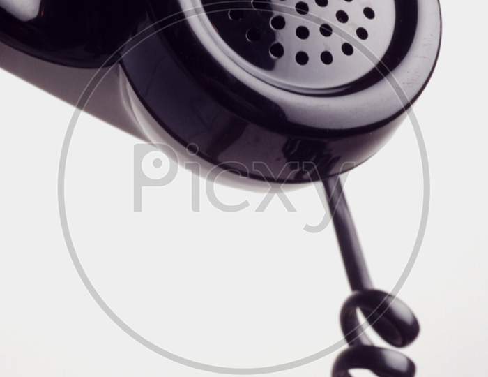 Old Telephone Attached With Wire
