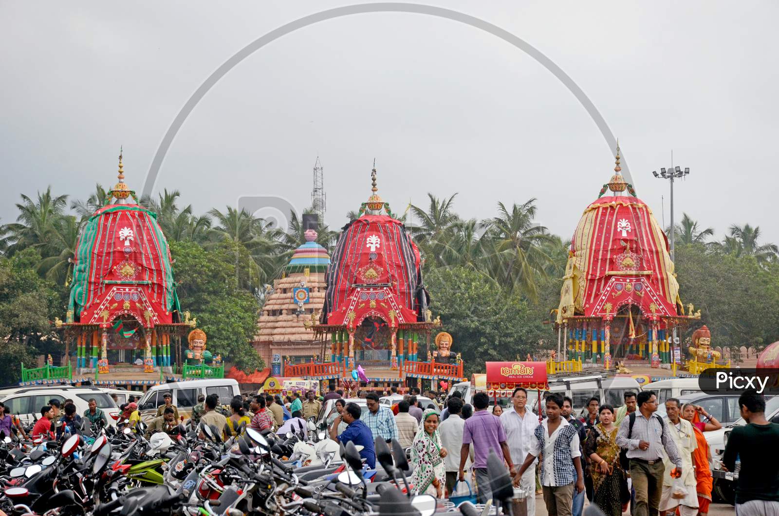 jagannath chariot at puri odisha india during rathayatra