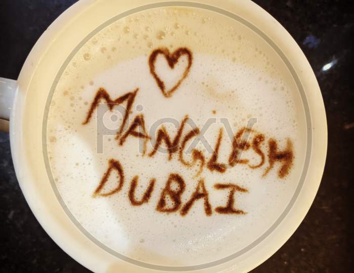 Dubai coffee art